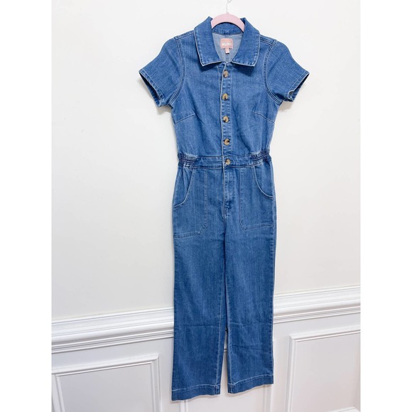Show Me Your Mumu Emery Jumpsuit in French Blue Size Small - Picture 5 of 6